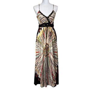 Fun & Flint vintage maxi babydoll dress, bohemian, festival, 70s retro style